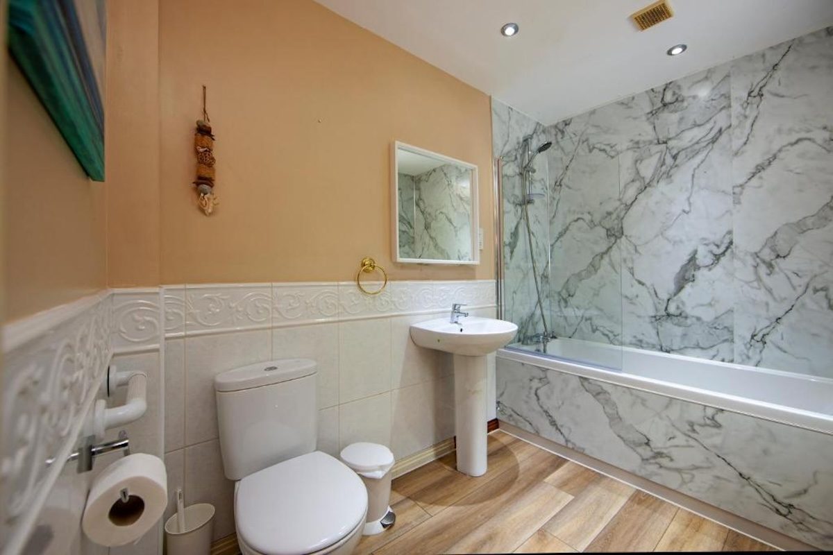 A shower room at Wildwood