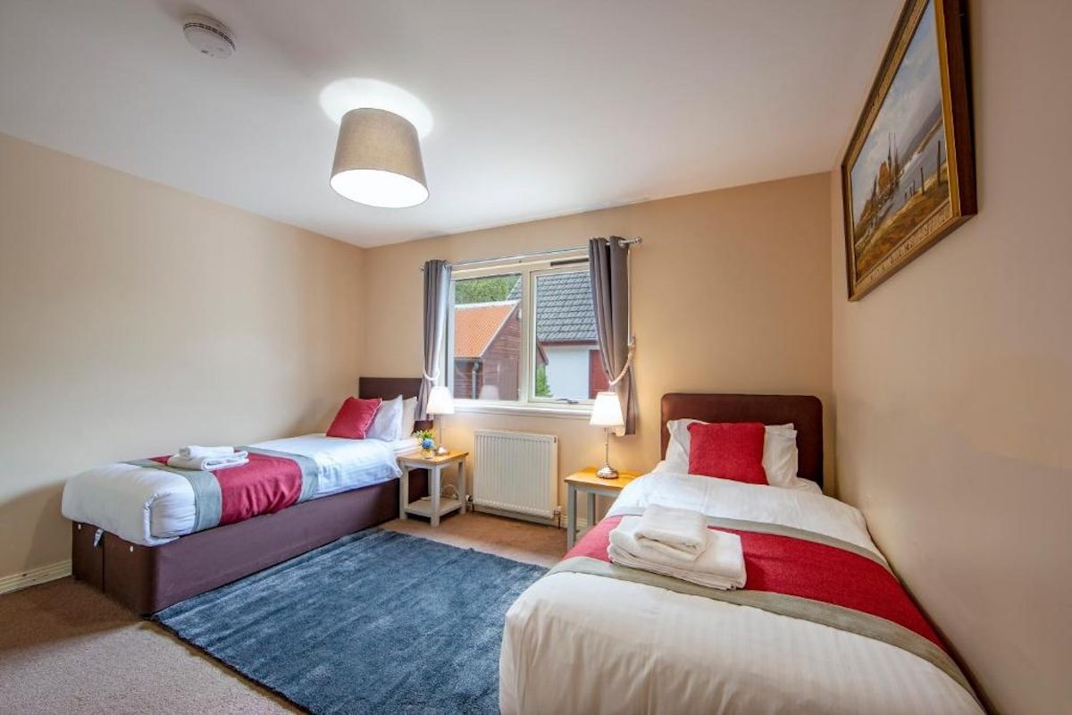 The second twin bedroom at Wildwood